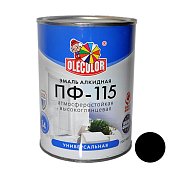 Эмаль алк. ПФ-115 Черная&nbsp;&nbsp;0,5кг "Олеколор" 