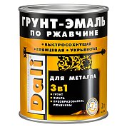 Грунт-эмаль по ржавчине Красно-коричневый&nbsp;&nbsp;2л "DALI"