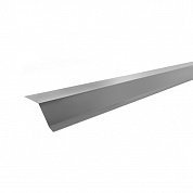 Планка карнизная полиэстер RAL 7004 серая, 2 м. SHINGLAS