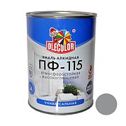 Эмаль алк. ПФ-115 Серая&nbsp;&nbsp;0,8кг "Олеколор" 