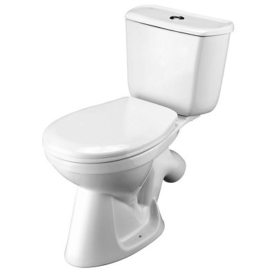 Унитаз компакт "БРИЗ" (2-реж. косой вып, полипропилен), 1WH202569. Santek