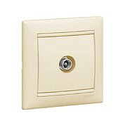 Розетка&nbsp;&nbsp;TV проходная слоновая кость&nbsp;&nbsp;VALENA DIY