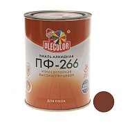 Эмаль алк. ПФ-266 Красно-коричневая&nbsp;&nbsp;1,9кг "Олеколор" 
