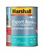 Эмаль акриловая&nbsp;&nbsp;EXPORT аква белая п/мат. 0,8л
