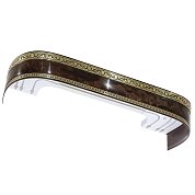 Карниз Ле-Гранд Монарх корень ореха, 3 м (3 ряда) с поворотами