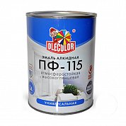 Эмаль алк. ПФ-115 Белая&nbsp;&nbsp;0,9кг "Олеколор" 