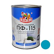 Эмаль алк. ПФ-115 Бирюзовая&nbsp;&nbsp;0,8кг "Олеколор" 
