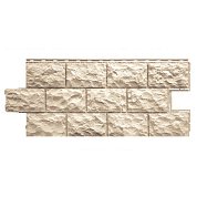 Фасадная панель "FineBer" Фасайдинг Дачный 1,15 * 0,450 Доломит бежевый