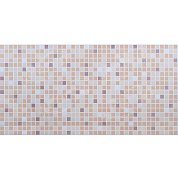 Панели ПВХ&nbsp;&nbsp;Мозаика "Коричневый микс" 960*480*0,3 мм ДЕКОКАМ