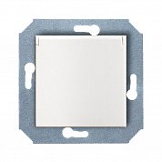 Механизм розетки&nbsp;&nbsp;с БЗК,с откидыв.&nbsp;&nbsp;крышкой,16А/250V(с накл),цвет белый CITY