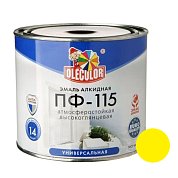 Эмаль алк. ПФ-115 Желтая&nbsp;&nbsp;20кг "Олеколор" 