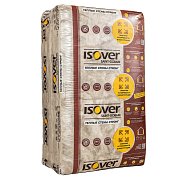 Изовер ТЕПЛЫЕ СТЕНЫ СТРОНГ 50 мм. Утеплитель в плитах, 6 м2, 5 плит 610х1000 мм (прозрачная упаковка)