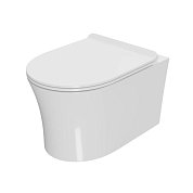 Унитаз подвесной&nbsp;&nbsp;Point Bera безободковый, сиденье микролифт