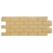 Фасадная панель GL 1,105м*0,410м состаренный кирпич стандарт песочная Sn=039 м2