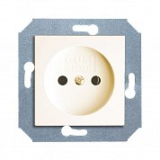 Механизм розетки&nbsp;&nbsp;без БЗК,16А/250V(с накл),цвет бежевый CITY