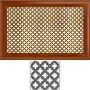 Экран радиатора&nbsp;&nbsp;Ольха Готика "ЛОТОС" (бук 0,6*0,6)