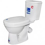 Унитаз компакт "Бореаль"&nbsp;&nbsp;ан/всплеск (кос. вып., косой,, 2-реж., дюропласт, микролифт)