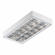 Светильник&nbsp;&nbsp;растровый без ламп Наклад. 2-х ламп.