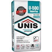 U-500 SuperFlex. Высокоэластичный армированный плиточный клей, 20 кг. Unis