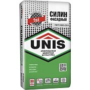 СИЛИН ФАСАДНЫЙ. Фасадная армированная штукатурка, 25кг. Unis