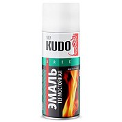 Аэрозоль краска Термостойкая&nbsp;&nbsp;Белая "KUDO", 520мл KU-5003
