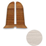 Заглушка "Ясень Светлый" (пара) IDEAL д/кабел.плинтуса 