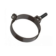 Хомут трубы (L=140 мм) универсальный ПВХ ТехноНИКОЛЬ, темно-коричневый