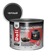 Эмаль термостойкая, Черный, 0,4л. DALI