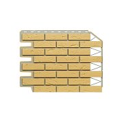 Фасадная панель "FineBer" 0,795 м*0,595 м Кирпич баварский, Песочный