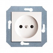 Механизм розетки&nbsp;&nbsp;без БЗК,16А/250V(с накл),цвет белый CITY