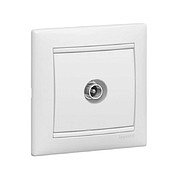 Розетка&nbsp;&nbsp;TV проходная белая&nbsp;&nbsp;VALENA DIY