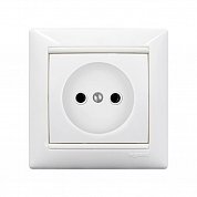 Розетка 2Р&nbsp;&nbsp;16 А 250 В белая&nbsp;&nbsp;VALENA