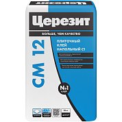 CM 12. Клей для напольной плитки крупного размера (до 60х60см), 25кг. Церезит