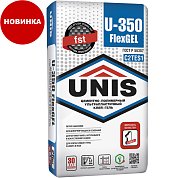 U-350 FlexGEL. Клей-гель плиточный цементно-полимерный ультрапластичный, 25 кг. Unis