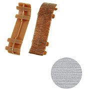 Соединитель "Ясень Серый" IDEAL д/кабел.плинтуса 