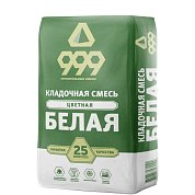 999 БЕЛАЯ кладочная смесь М-150, 25 кг. Форммат