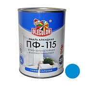 Эмаль алк. ПФ-115 Голубая&nbsp;&nbsp;0,8кг "Олеколор" 