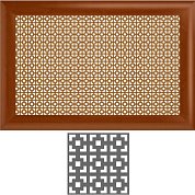 Экран радиатора&nbsp;&nbsp;Вишня Дамаск "ВЕРОН" (бук 1,5*0,6)