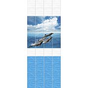 Панели ПВХ&nbsp;&nbsp;Дельфины&nbsp;&nbsp;2700*250*8 мм UN ( из 4 шт.)