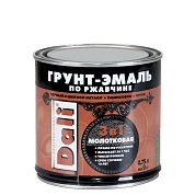 Грунт-эмаль по ржавчине Серый Молотковая&nbsp;&nbsp;0,75л "DALI"