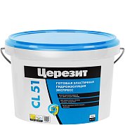 СL-51. Эластичная гидроизоляционная мастика под плиточные облицовки, 15 кг. Церезит
