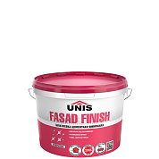 FASAD FINISH. Супербелая финишная цементная шпатлевка, 5кг. Unis