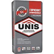 ГОРИЗОНТ АРМИРОВАННЫЙ. Высокопрочный базовый ровнитель для пола, 25кг. Unis